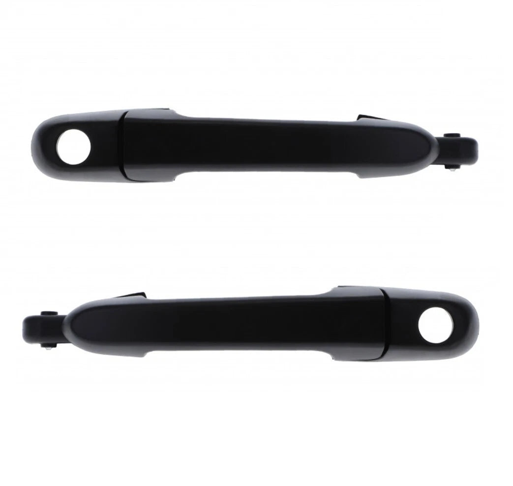 Set of 2 Primed Black Outer Door Handles for Hyundai Accent (2005–2009)