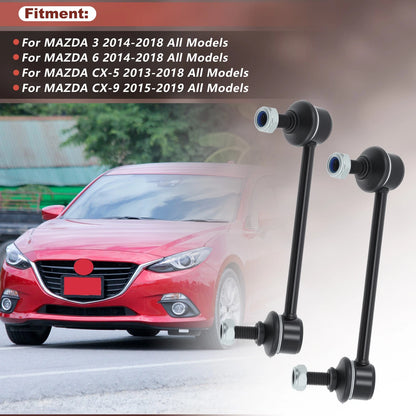 Set of 2 Rear Sway Bar End Links K750670/K750671 for Mazda 3 6 CX-5 CX-9 (2014–2018)