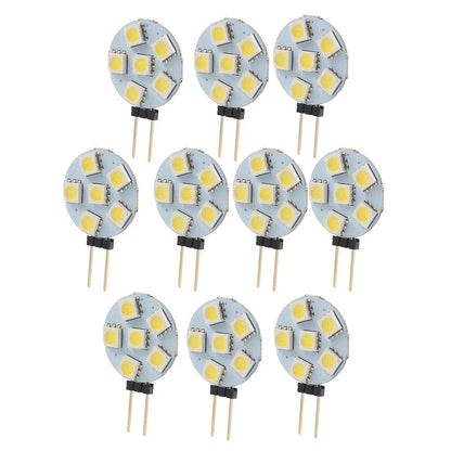 10 x DC12V G4 5050 SMD 6 LED Bulb Lamp for Car