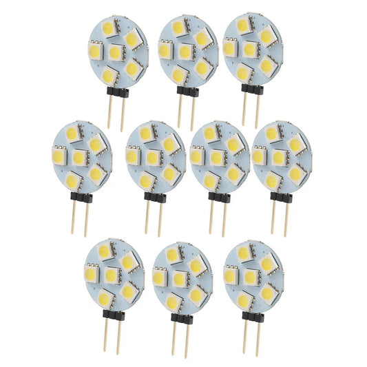 10 x DC12V G4 5050 SMD 6 LED Bulb Lamp for Car