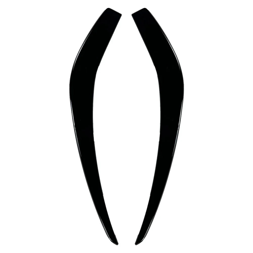 Glossy Black Front Bumper Side Air Vent Trims for Benz A Class (2013-2015)