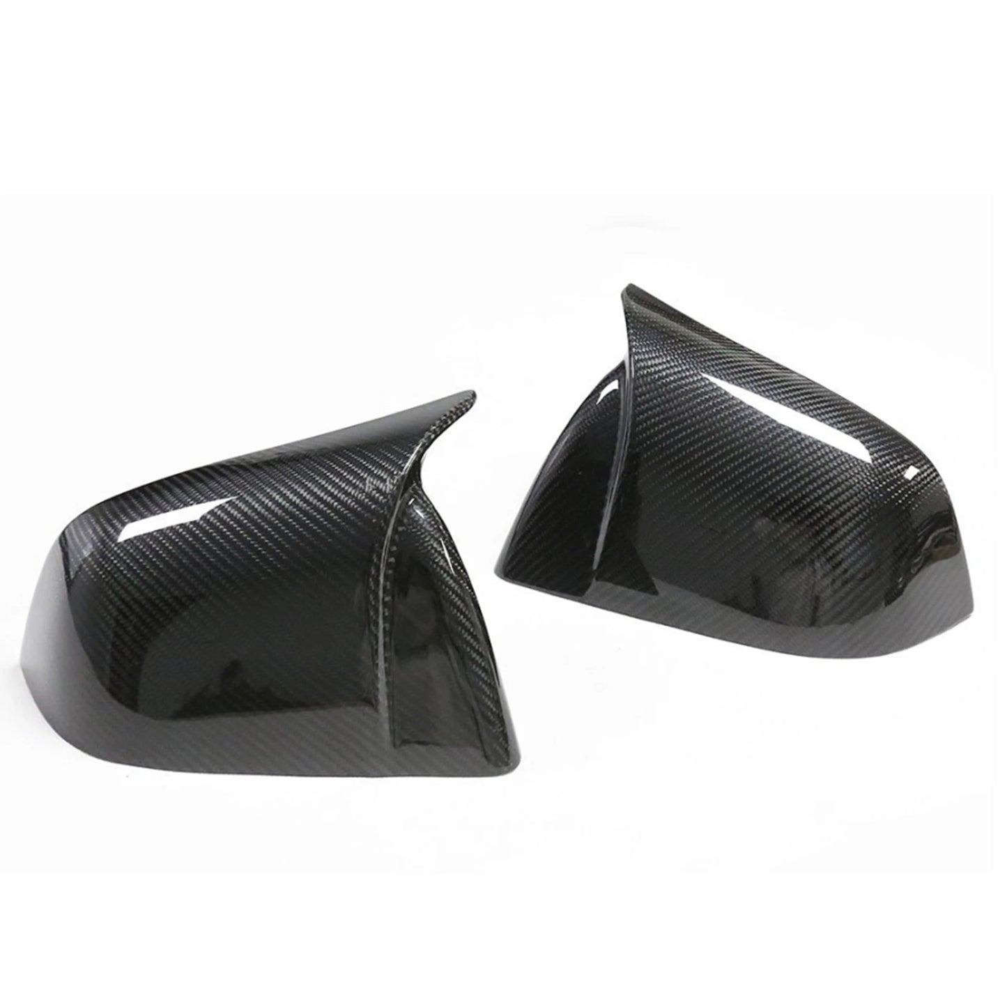 1 Pair Carbon Fiber Rear View Mirror Covers for Tesla Model Y (2020-2023)