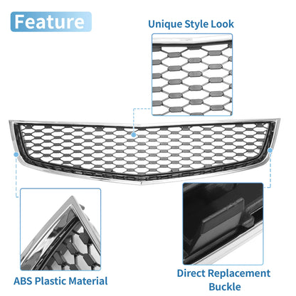 Front Lower Bumper Grille for Chevrolet Equinox (2010–2015) Chrome