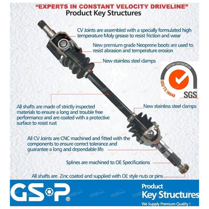 Front RH CV Joint Drive Shaft Assembly for Explorer (2002–2010)