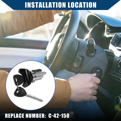 Ignition Switch Lock Cylinder & Door Lock Cylinder for Ford F150 F250 (1997–2003)