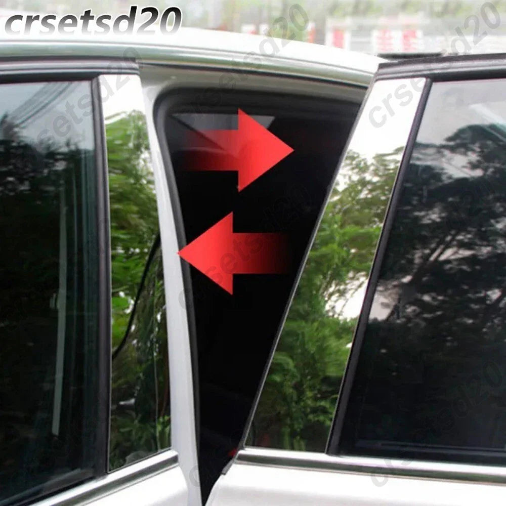 Chrome Window Pillars Post Cover Trim / 6Pcs for Benz S Class W223 (2021–2024)
