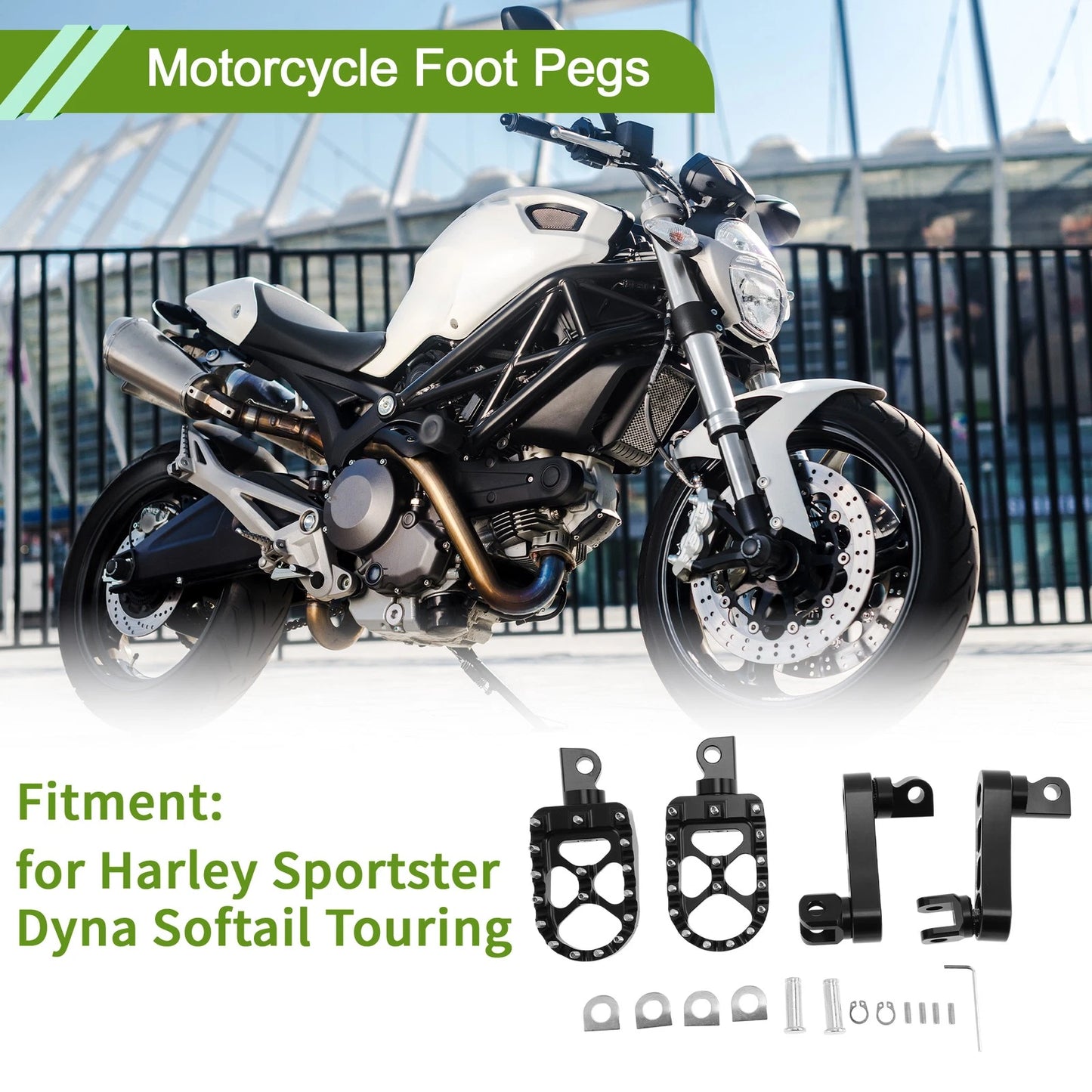 Foot Pegs for Harley Sportster Dyna Softail Touring