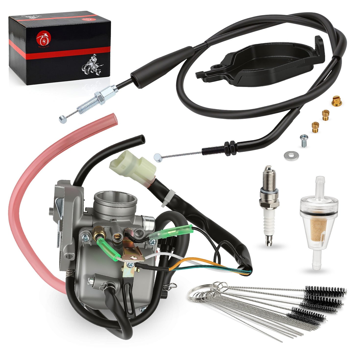 Carburetor with Throttle Cable for Kawasaki Prairie 300 (1999–2002)