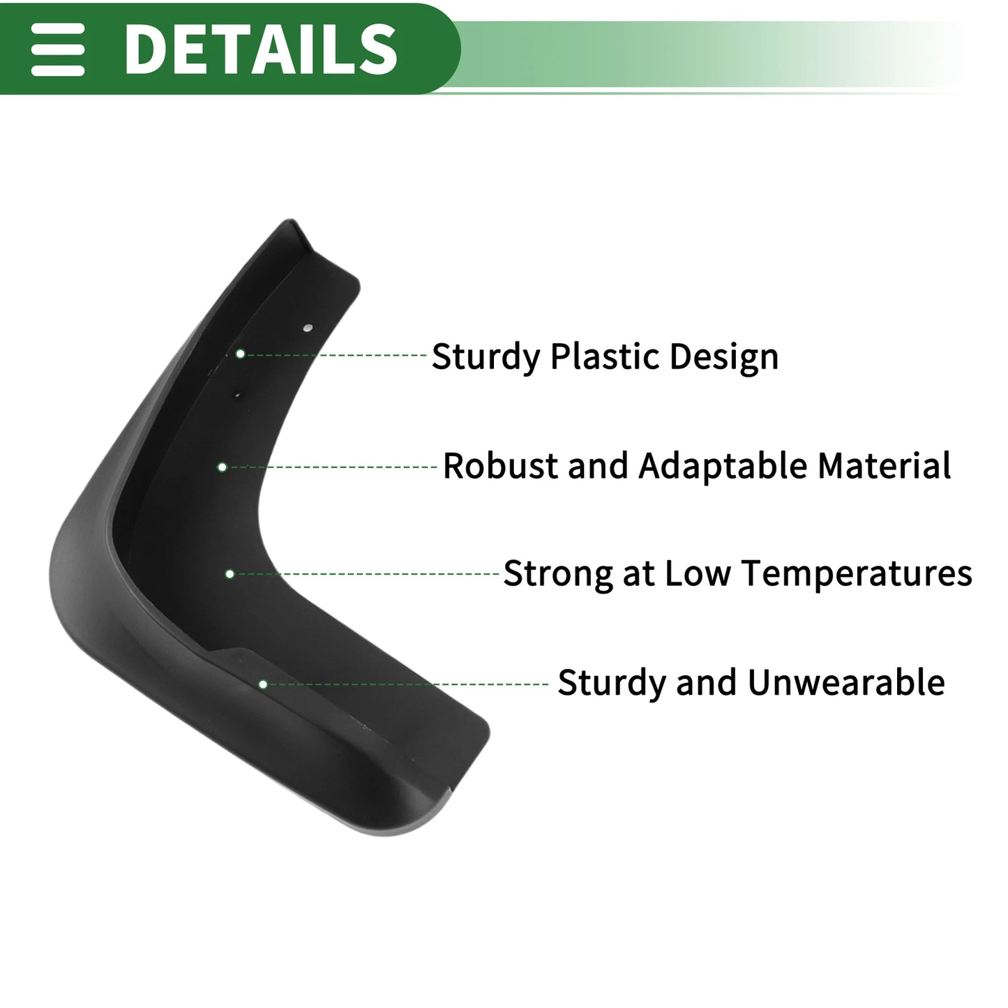 Set of 4 Mud Flaps Splash Guards for Mitsubishi Grandis (2004–2011)