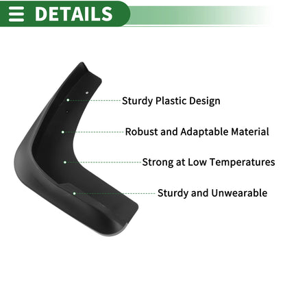 Set of 4 Mud Flaps Splash Guards for Mitsubishi Grandis (2004–2011)