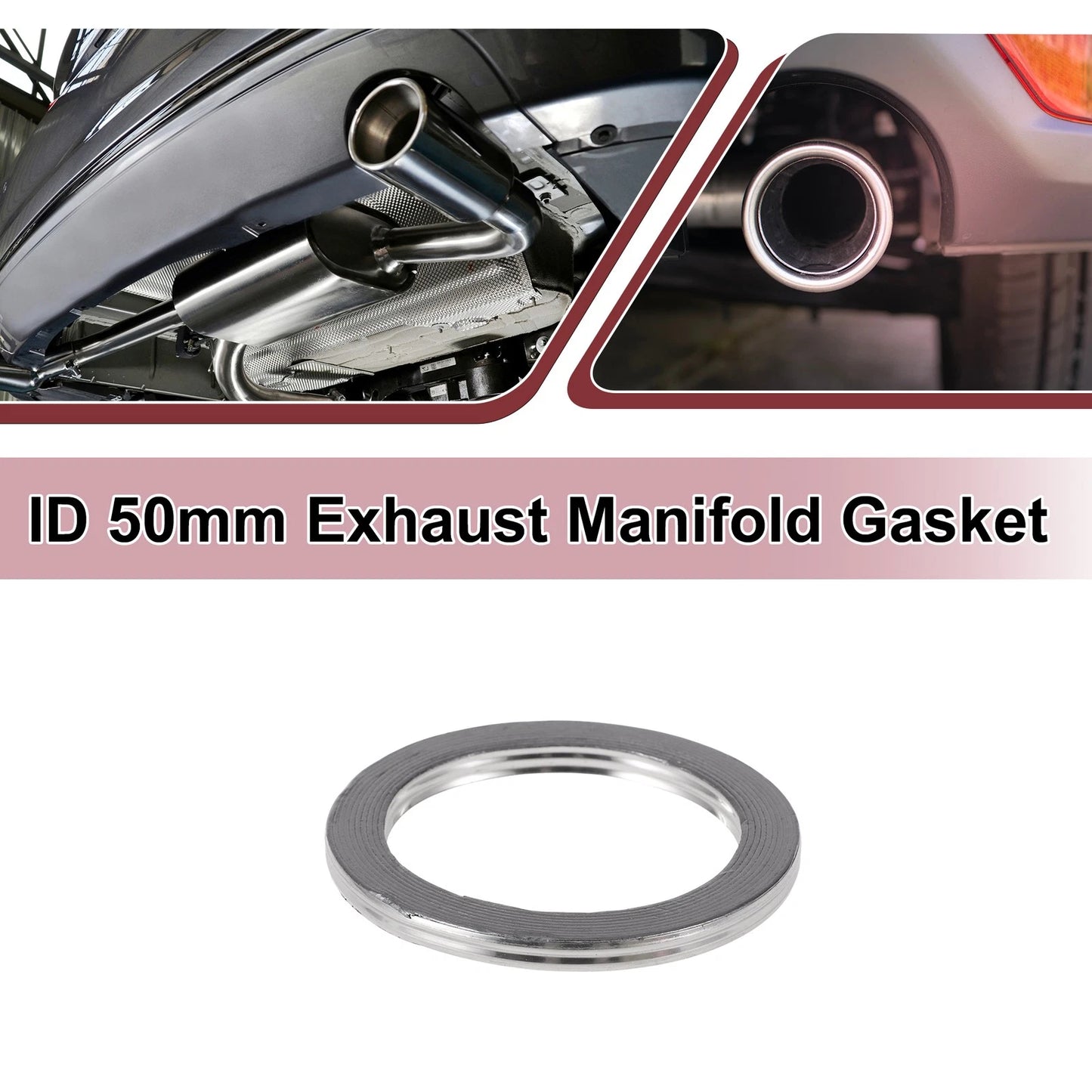 Exhaust Manifold Gasket for ID 50mm (Graphite Stainless Steel)