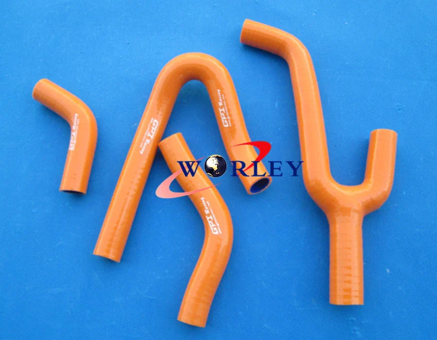 Yellow Silicone Radiator Hose for KTM 250/300/380 SX/EXC/MXC (1998-2003)