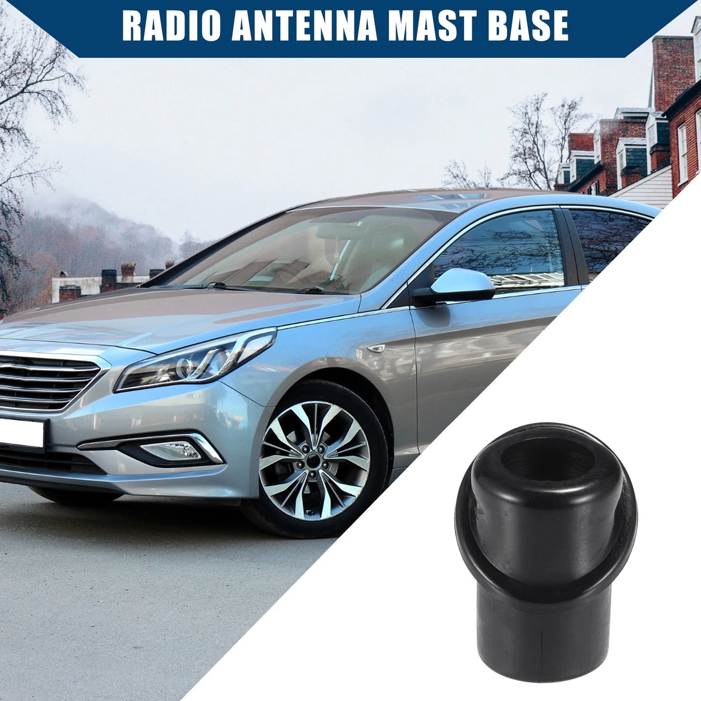 Car Radio Antenna Base for Hyundai Sonata (2006–2010) No.9621639000 Rubber Black