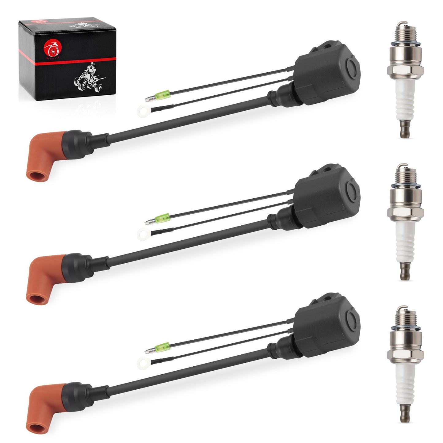 3X Ignition Coil Kit for Yamaha 90hp 90 TL/XLR (1992–2009)