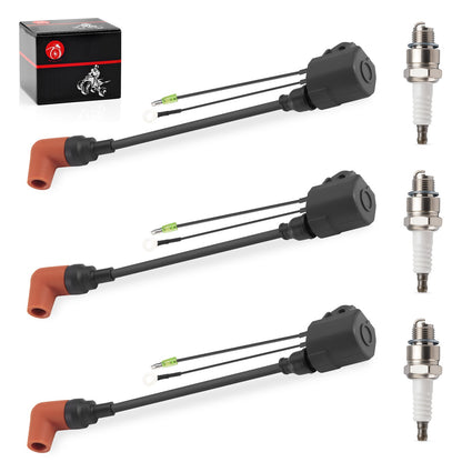 3X Ignition Coil Kit for Yamaha 90hp 90 TL/XLR (1992–2009)