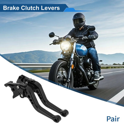 Adjustable Brake Clutch Levers for Suzuki GSX-8R (2022–2023) - Aluminum Alloy Black