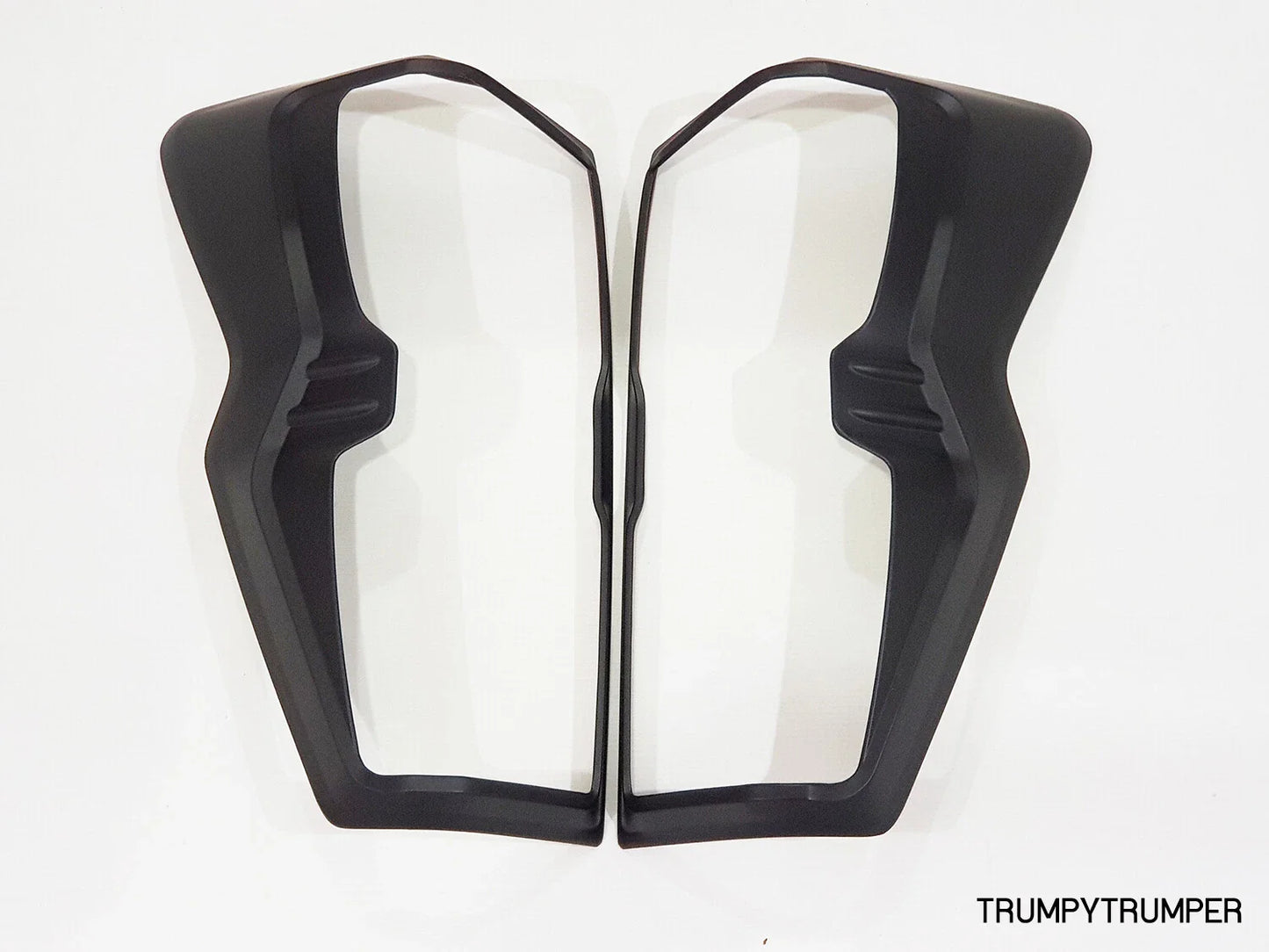 Matte Black Headlight Taillight Cover Trim for Isuzu D-Max (2020-2023)