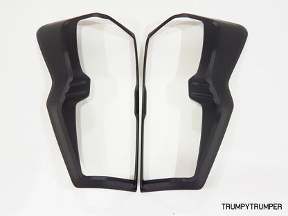 Matte Black Headlight Taillight Cover Trim for Isuzu D-Max (2020-2023)