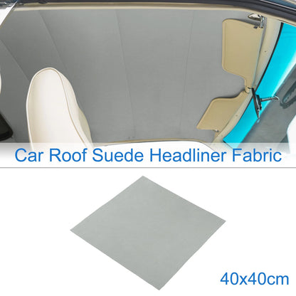 150G Suede Fabric Headliner for Car Roof Repair - Light Gray (15.7"x15.7")