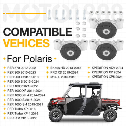 3 x Engine Mount Isolator Polaris RZR Ranger XP 1000