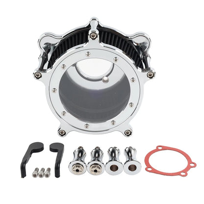 CNC Black Air Cleaner Intake Filter for Harley Touring Trike (2008–2016)