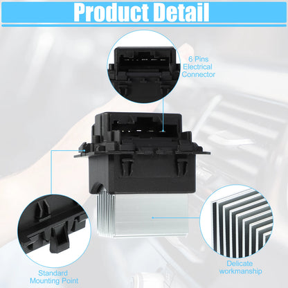 HVAC Heater Blower Motor Resistor for Mini Cooper (2002–2015) No. 64119240713