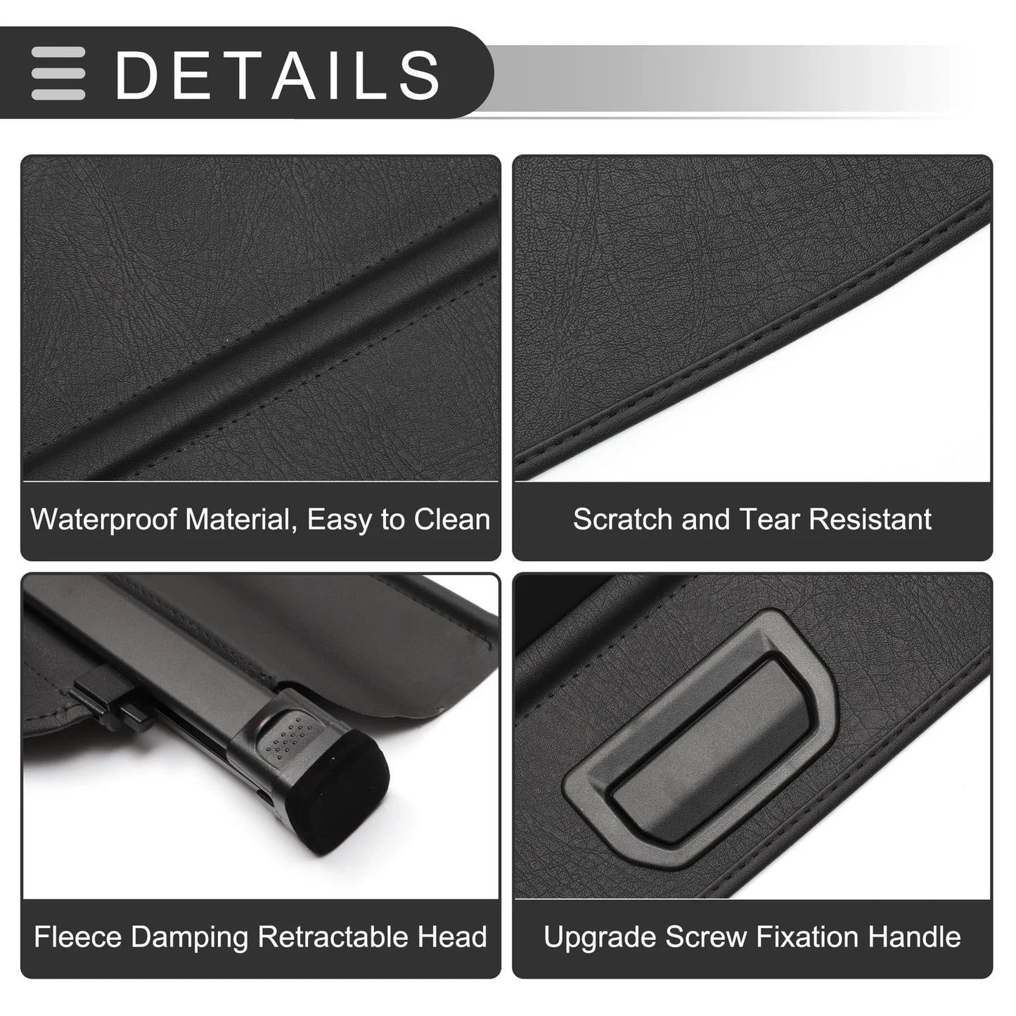 Retractable Cargo Cover for Chevrolet Equinox 2018-2022 Gloss Black