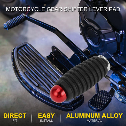 Rubber Shift Pedal Pad for Universal Motorcycle (1 Pcs) - Red