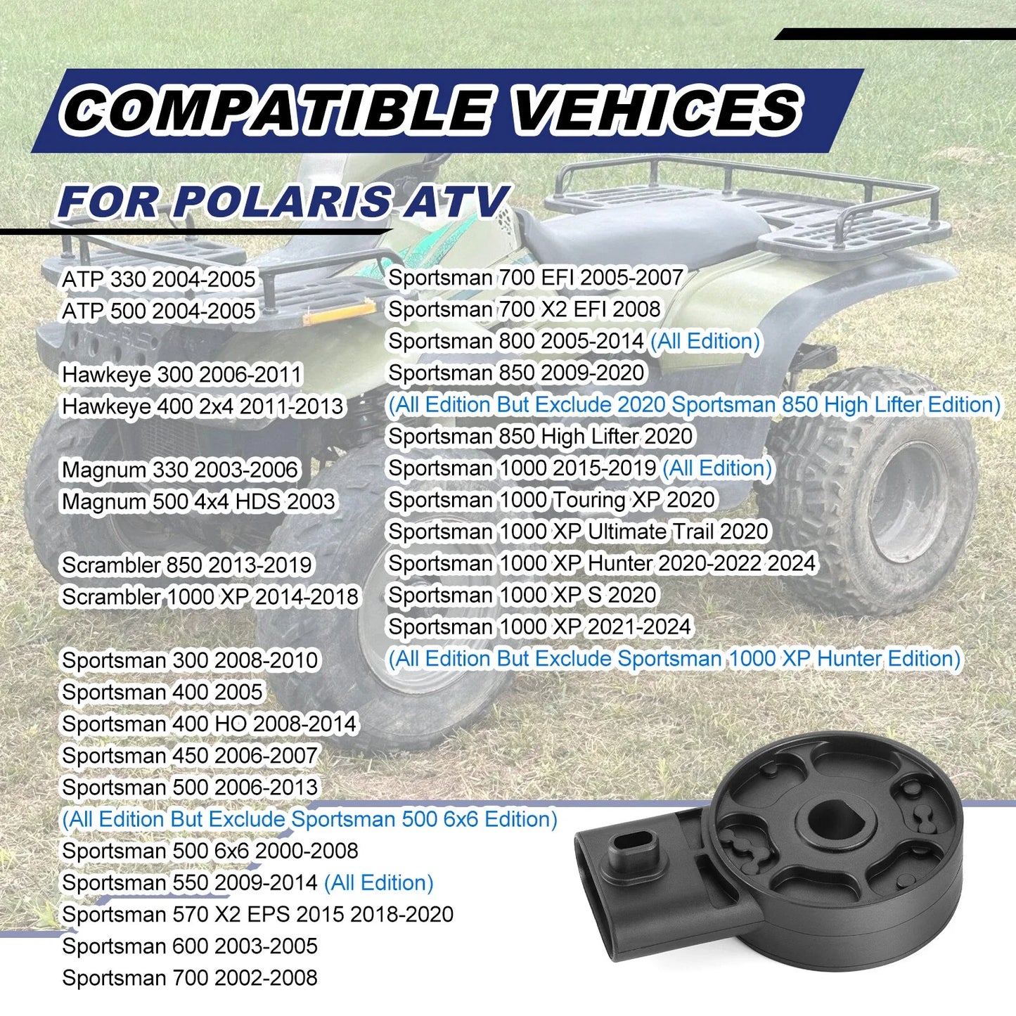 Gear Position Sensor for Polaris Ranger Sportsman (2007-2014)