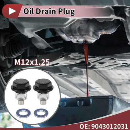 Set of 1 Oil Drain Plug for Toyota Tacoma Tundra Camry (No. 9043012031)