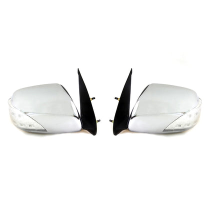 Set of 2 Chrome LED Door Wing Mirrors for Toyota Hilux Vigo Champ (2005–2015)