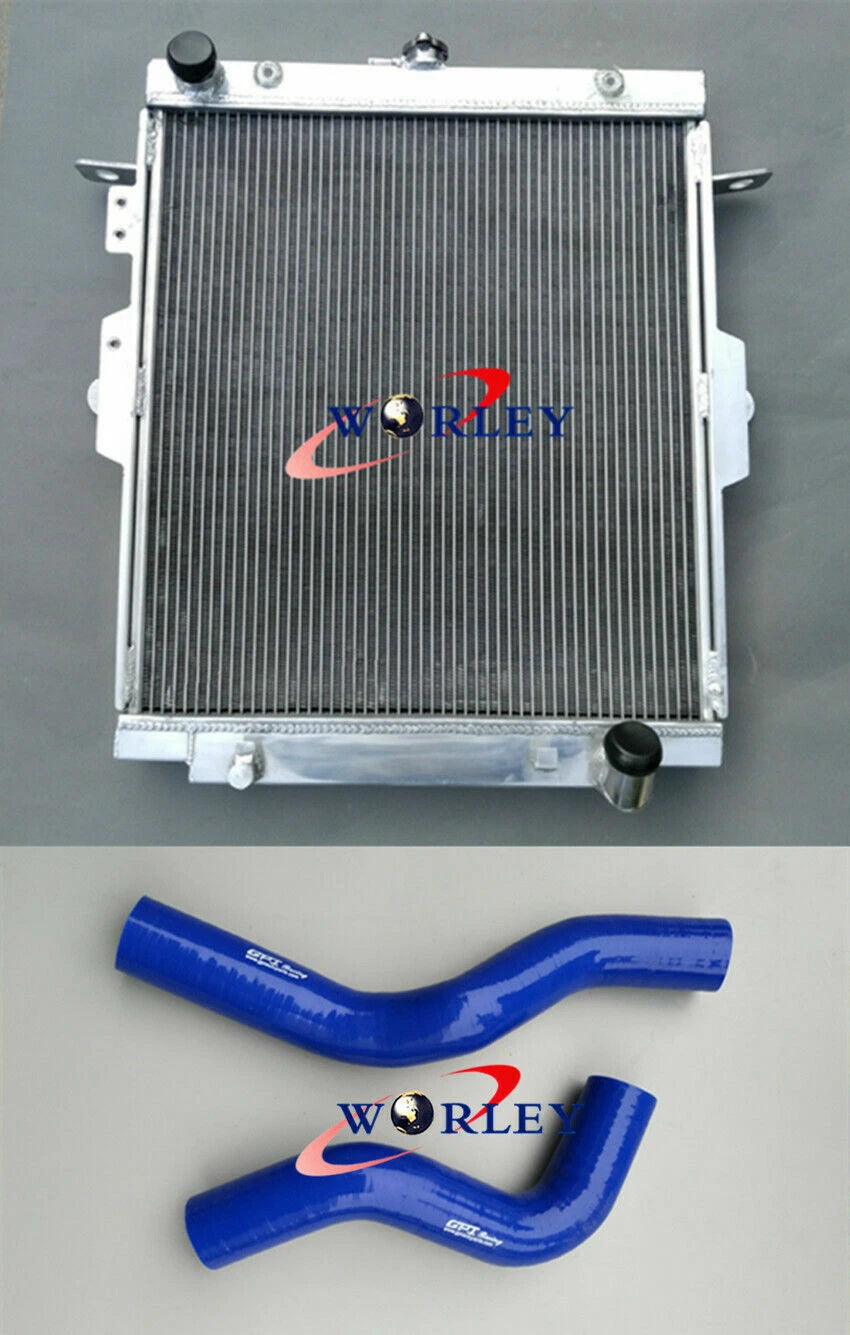 Alloy Radiator with Blue Hose for Toyota Landcruiser (HDJ78, HDJ79, HZJ78, HZJ79)