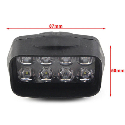 Motorcycle Front Headlight Fog Lights 8-LED for UTV ATV