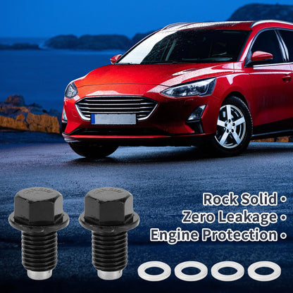 Set of 1 M12x1.5 Engine Oil Drain Plug with Gasket for Car Motorcycle