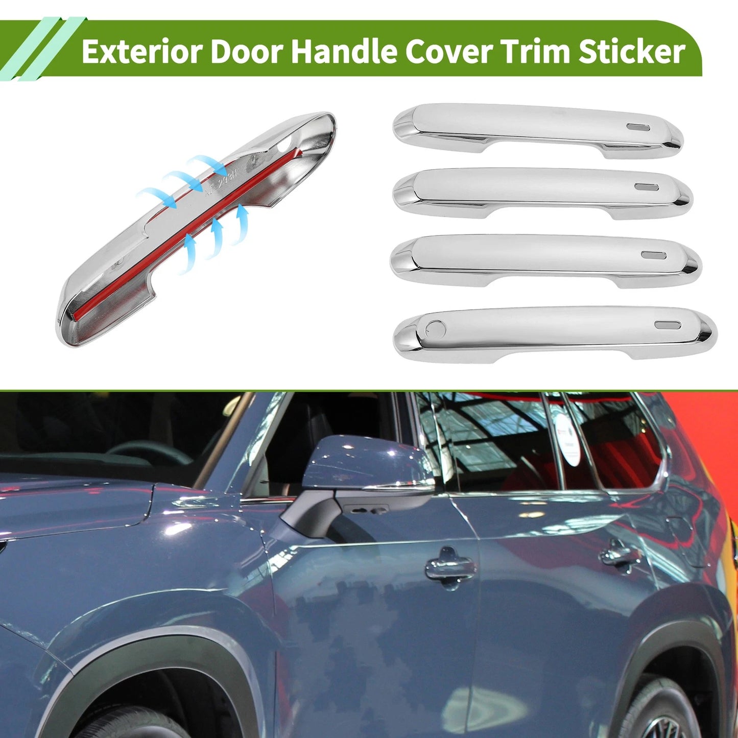 Set of 1 Exterior Door Handle Cover Trim for Toyota Grand Highlander (2024–2025)