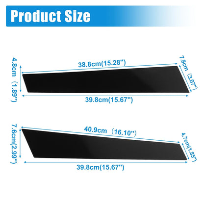 4 Pcs Black Windshield B Pillar Trim Garnish for Porsche Panamera (2010-2023)