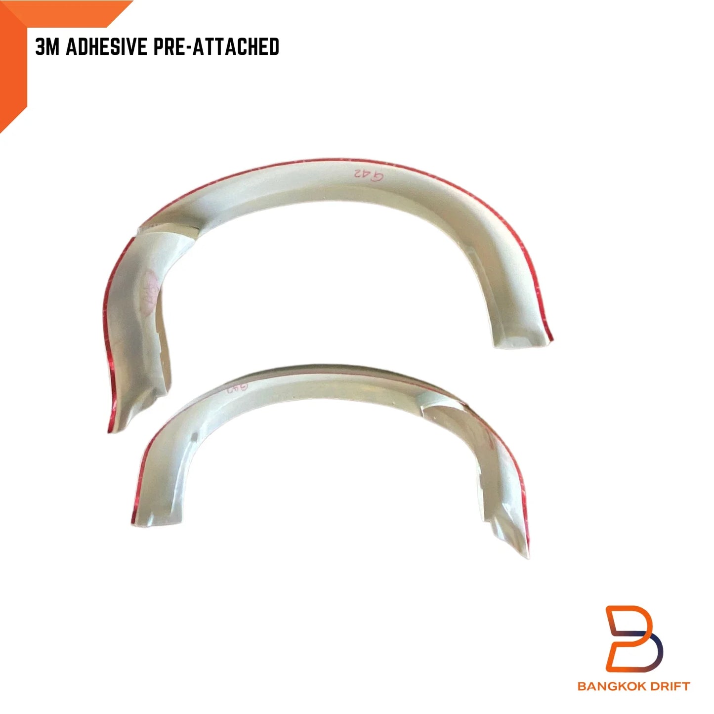 White Front Fender Flares for Nissan Navara NP300 Widebody (2015-2019)