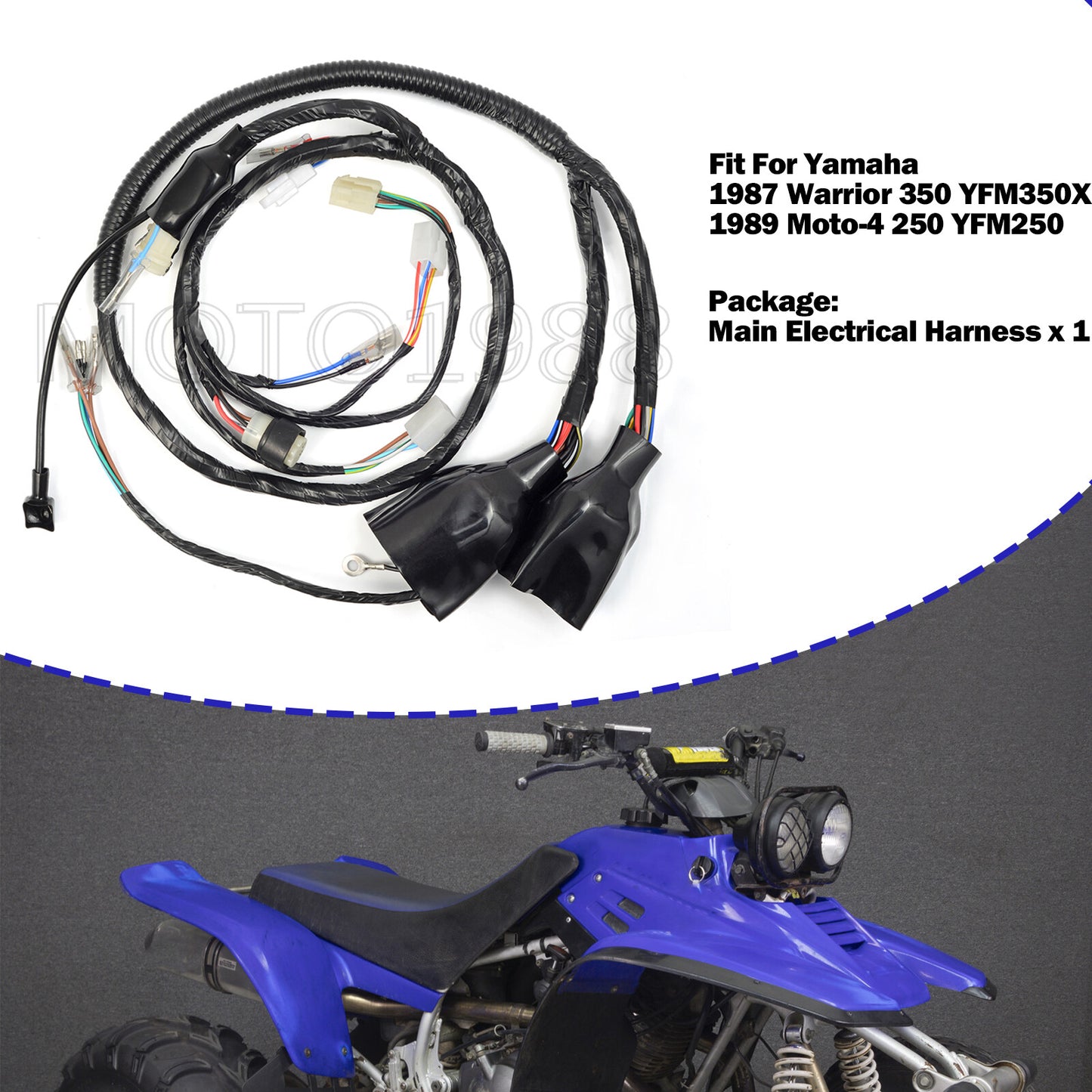 Wiring Harness for Yamaha Warrior 350 YFM350X (1987)