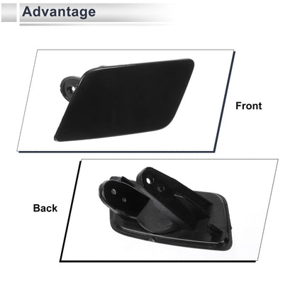 Front Left Washer Nozzle Cover for BMW 335i GT xDrive Black