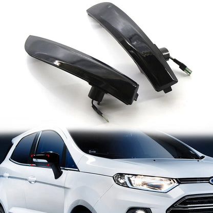 2Pcs Dynamic LED Side Mirror Turn Signal Light for Ford Escape Kuga Ecosport (2013–2020)