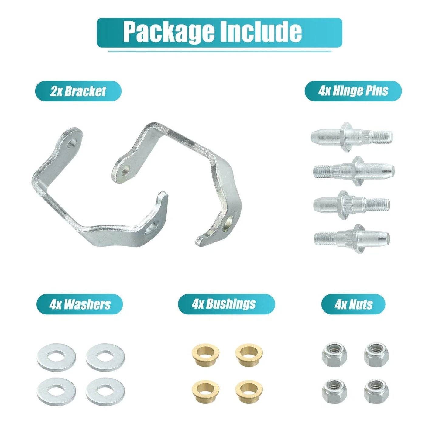 Front Door Hinge Pin Bushing Repair Kit for GMC Chevrolet
