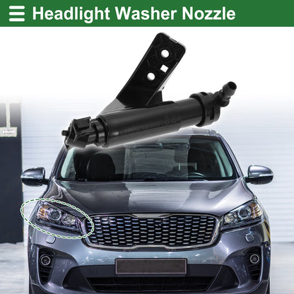 Front Passenger Side Headlight Washer Nozzle for Hyundai Santa Fe (2013–2018) No.986722W000