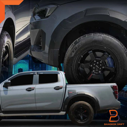 Matte Black Wheel Arch Flares for Isuzu D-Max X-Terrain LS-U (2024-2025)