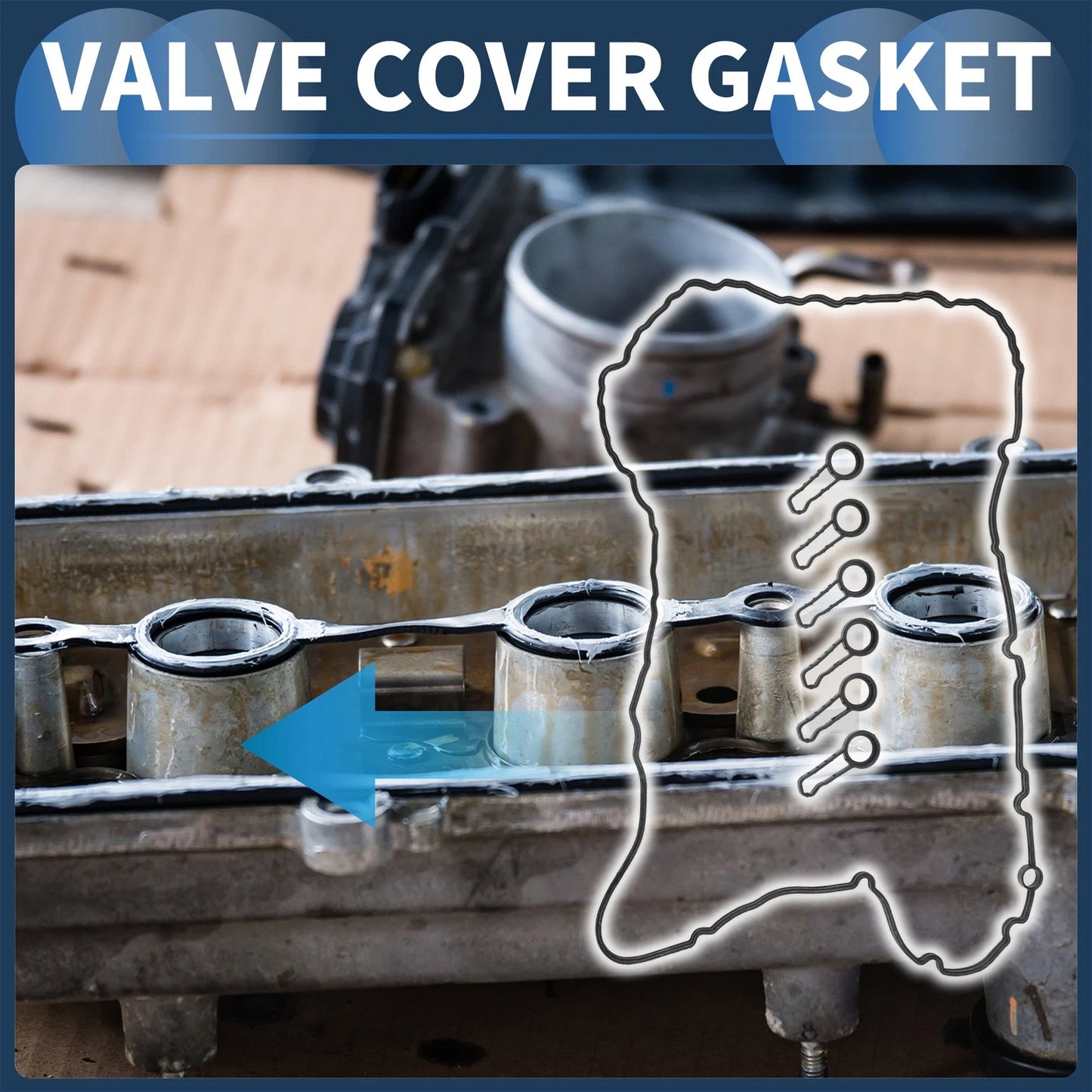 Valve Cover Gasket Set for BMW 540d (2018) 11128590172