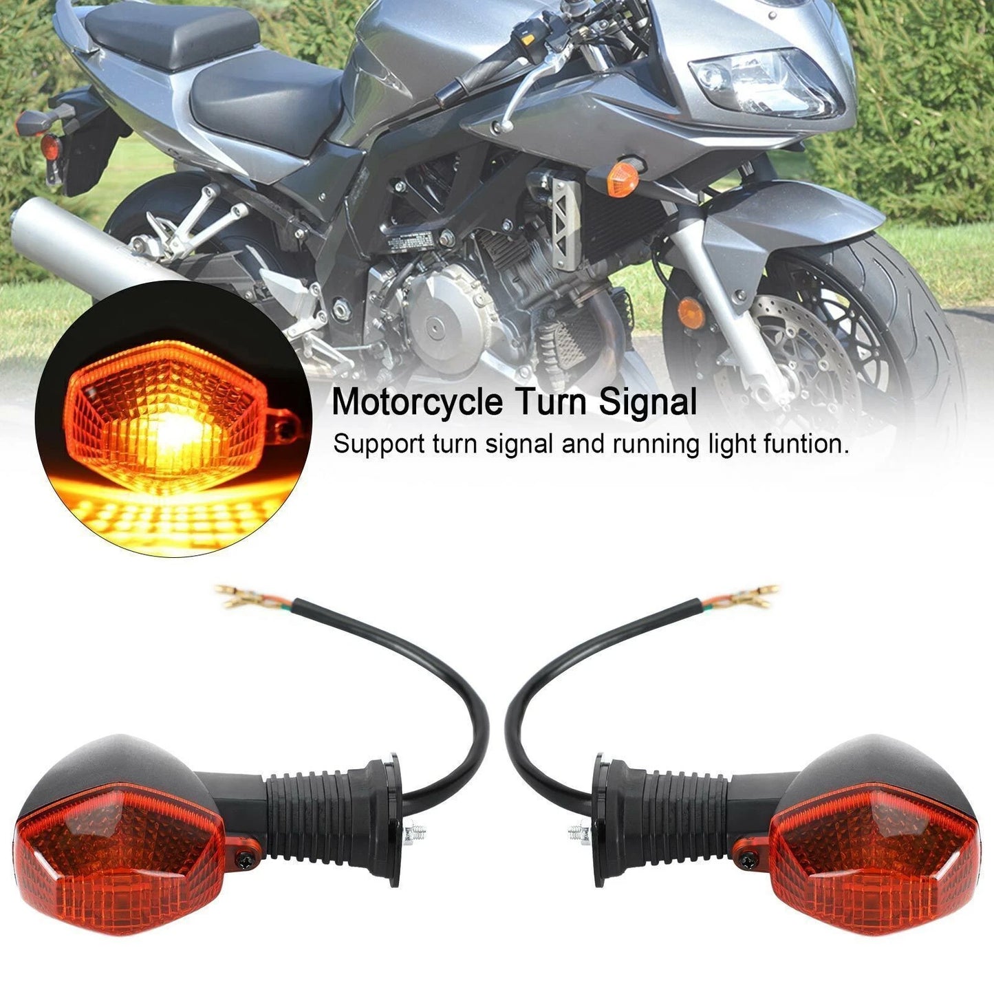 2X Amber Turn Signals for Suzuki DL650 DL1000 V-Strom (2004–2023)
