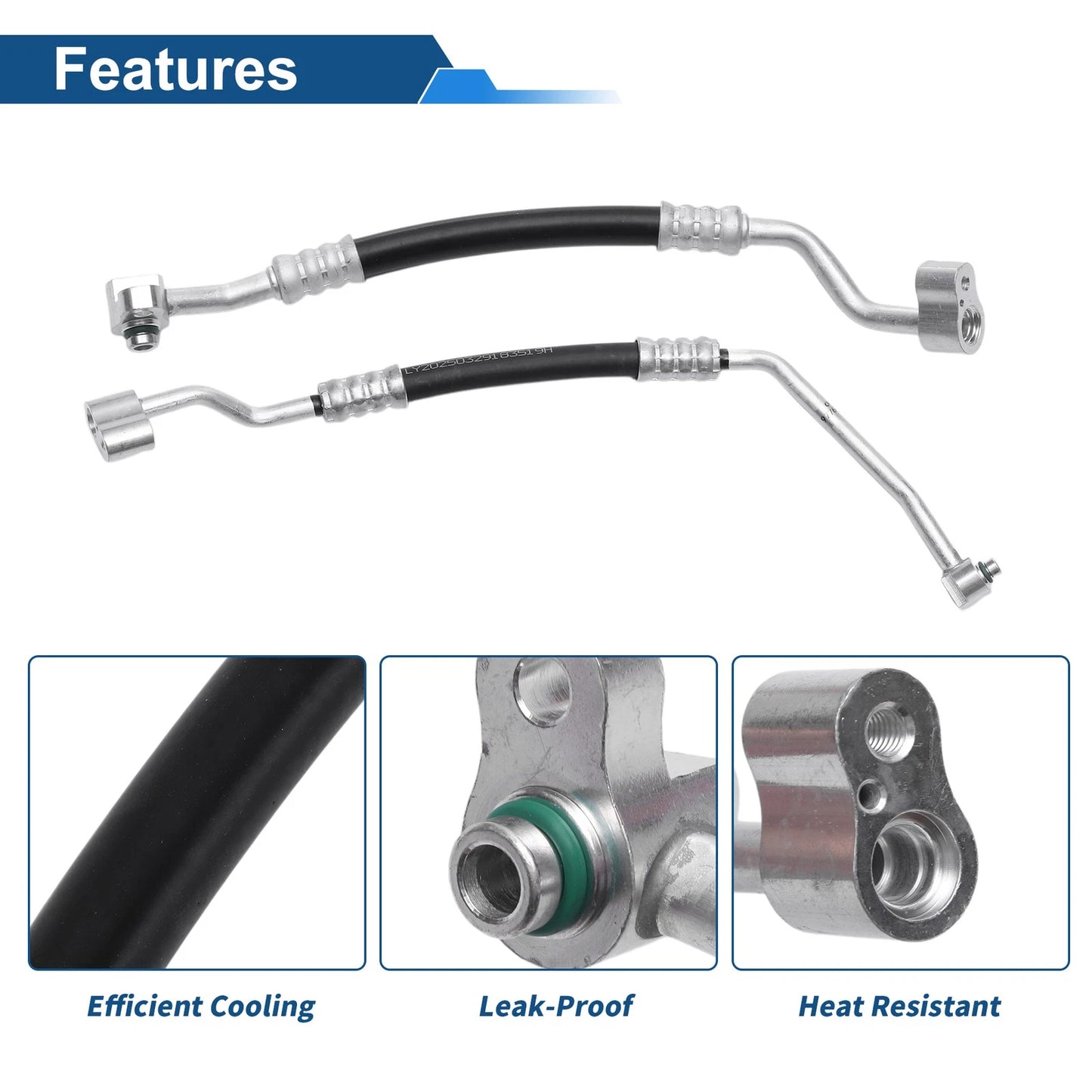 A/C Refrigerant Liquid Hose for Hyundai Santa Fe (2013–2018) No. 977612W000