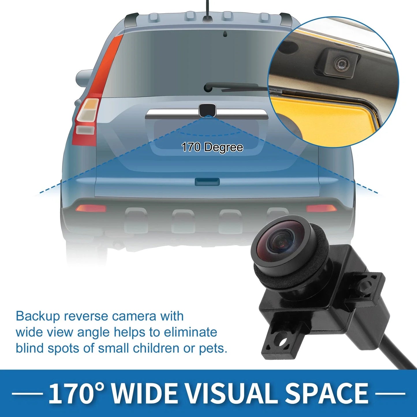 Rear View Park Assist Backup Camera for Dodge Ram 1500 2500 3500 (2013-2018)