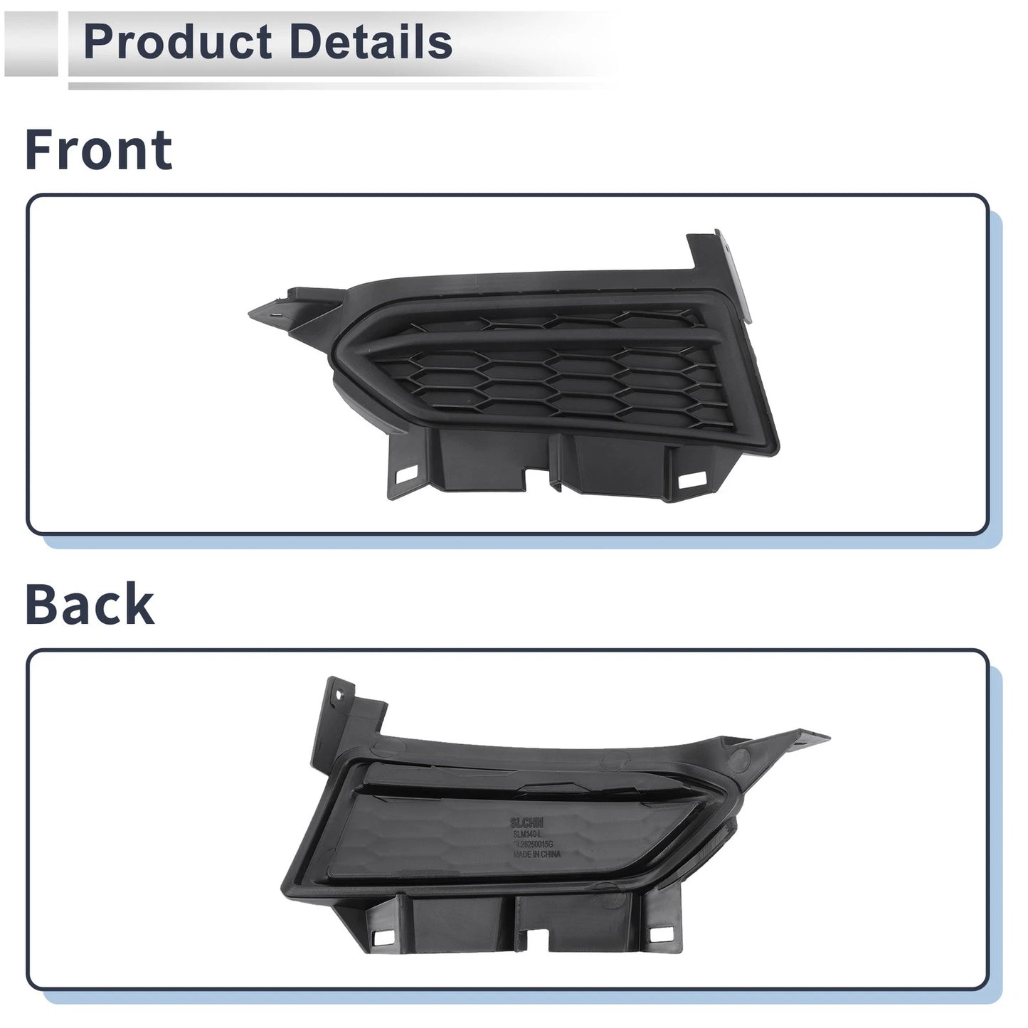 1 Pc Front Left Fog Light Grill for Nissan Versa (2020-2022)