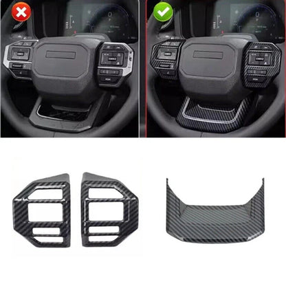 17x Carbon Patten Interior Accessories Cover Trim for Toyota Prado (2024–2025)