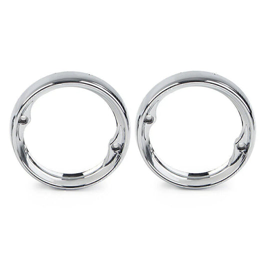 Chrome Deep Dish Turn Signal Bezels  for Harley Road King FLHR (1994-2023)